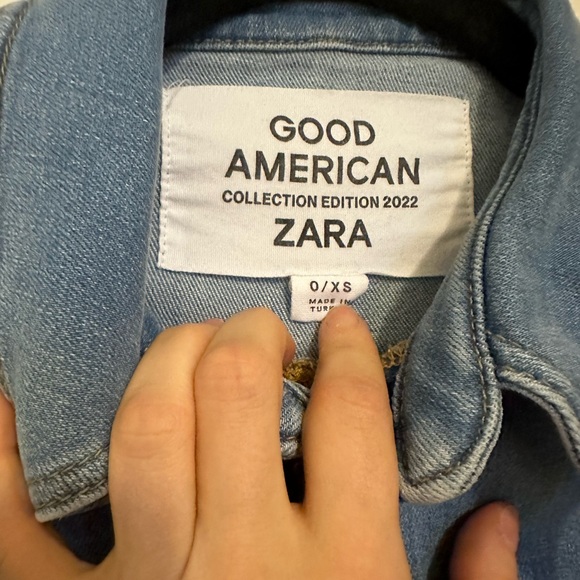 Zara X Good American ZW Sculpting Denim Jumpsuit - Picture 8 of 12
